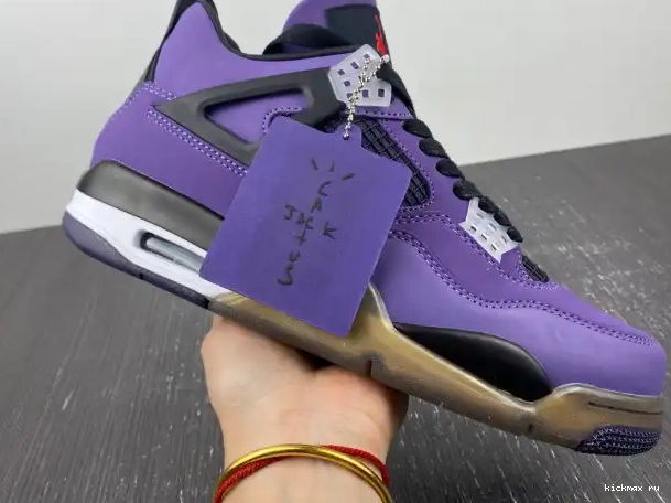 Cheap Kickmax and Purple 766296 (Friends Scott Retro LN4 Family) Travis 4 Jordan 0326